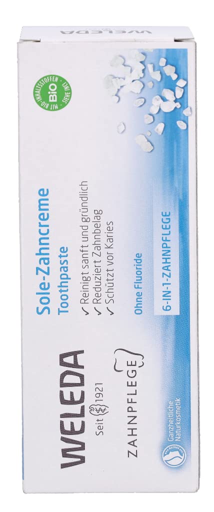 Dientes con brillo suave tras cada cepillado con Weleda sal natural.