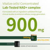 Welitalisync NAD ingredientes clave, NR y resveratrol, apoyo antioxidante