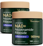 Welitalisync NAD botella frontal, posible impulso de energía diaria y vitalidad