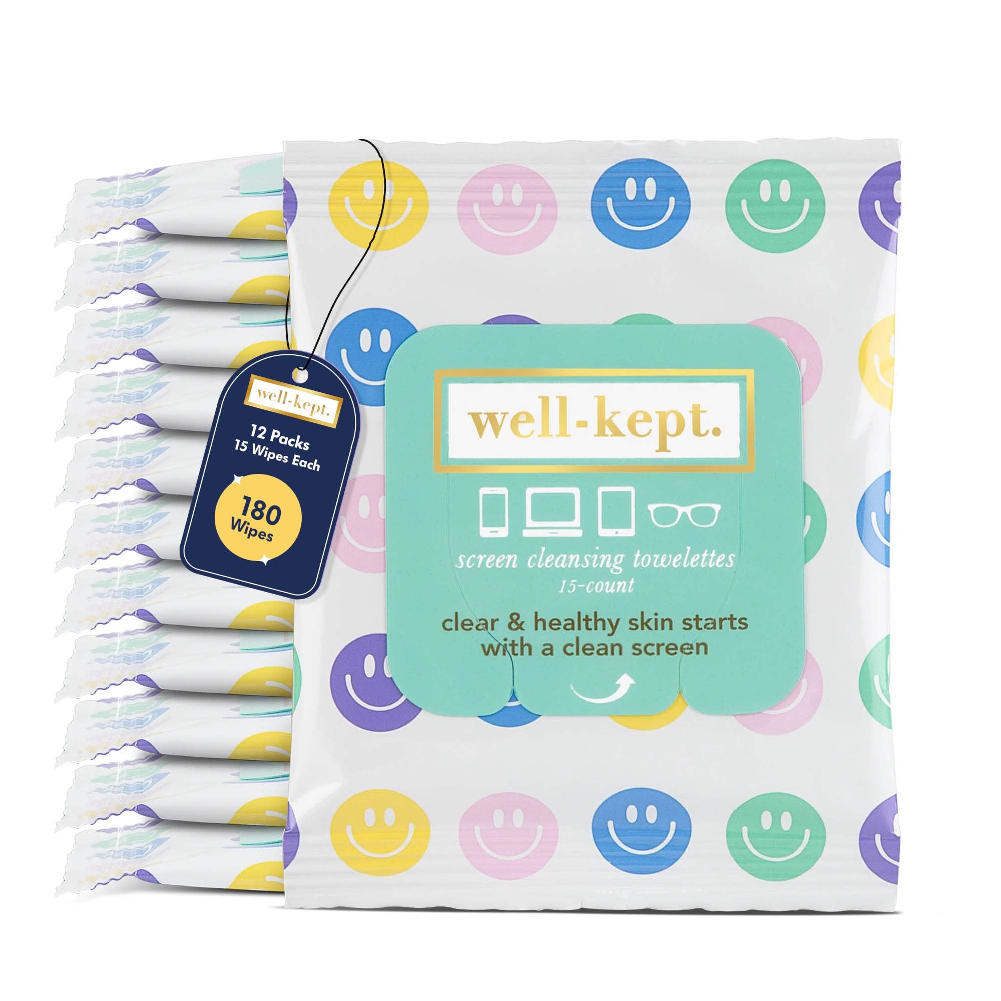 Well-Kept: toallitas para anteojos, limpieza rápida y sin rayas para uso diario