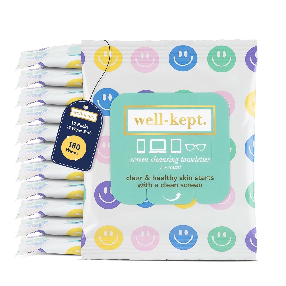 Well-Kept: toallitas para anteojos, limpieza rápida y sin rayas para uso diario