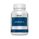 Well of Life Aceite de Pescado Omega-3, botella en primer plano, apoyo potencial para la salud cardíaca.