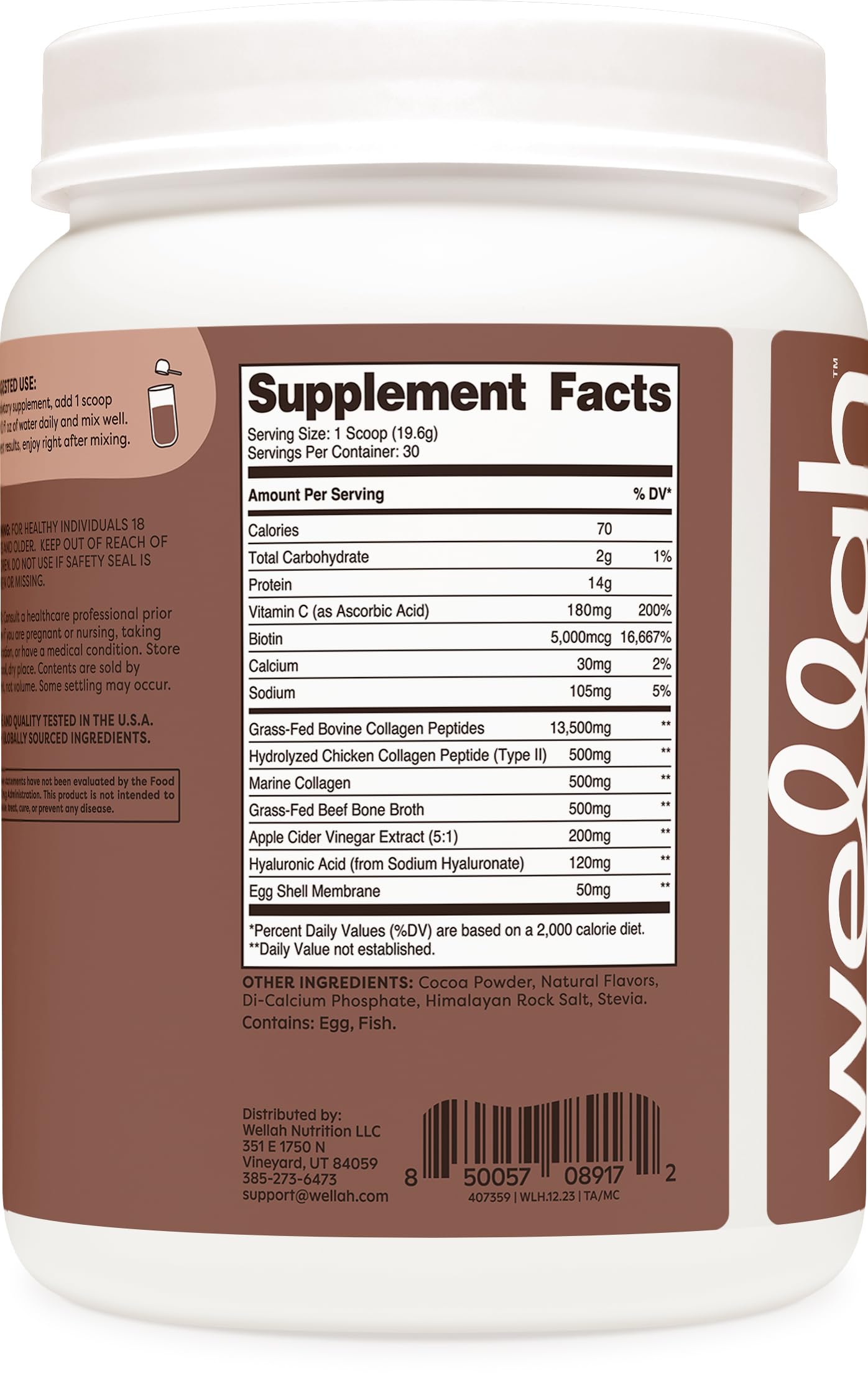 Wellah Afterglow chocolate batido, textura cremosa para consumo diario