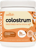 Wellah Colostro Canela Enrollada en envase, sabor agradable para la rutina diaria.