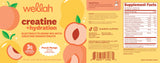 Uso diario de Wellah Creatina y Electrolitos, sabor durazno mango