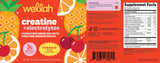 Wellah Creatina y Electrolitos Fruta Tropical, sabor agradable para una experiencia de consumo.