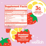 Wellah Creatine para Mujeres, bote 100 porciones, práctico para rutinas consistentes.