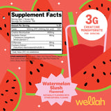Wellah Creatine para Mujeres botella de 100 porciones, ideal para entrenamientos constantes