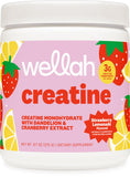 Wellah Creatine para Mujeres, frente de botella, posible apoyo a la resistencia