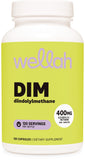 Wellah DIM Suplemento 400mg – frente de la botella, listo para iniciar tu día