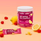 Wellah Get-Going durante el entrenamiento, energía rápida disponible.