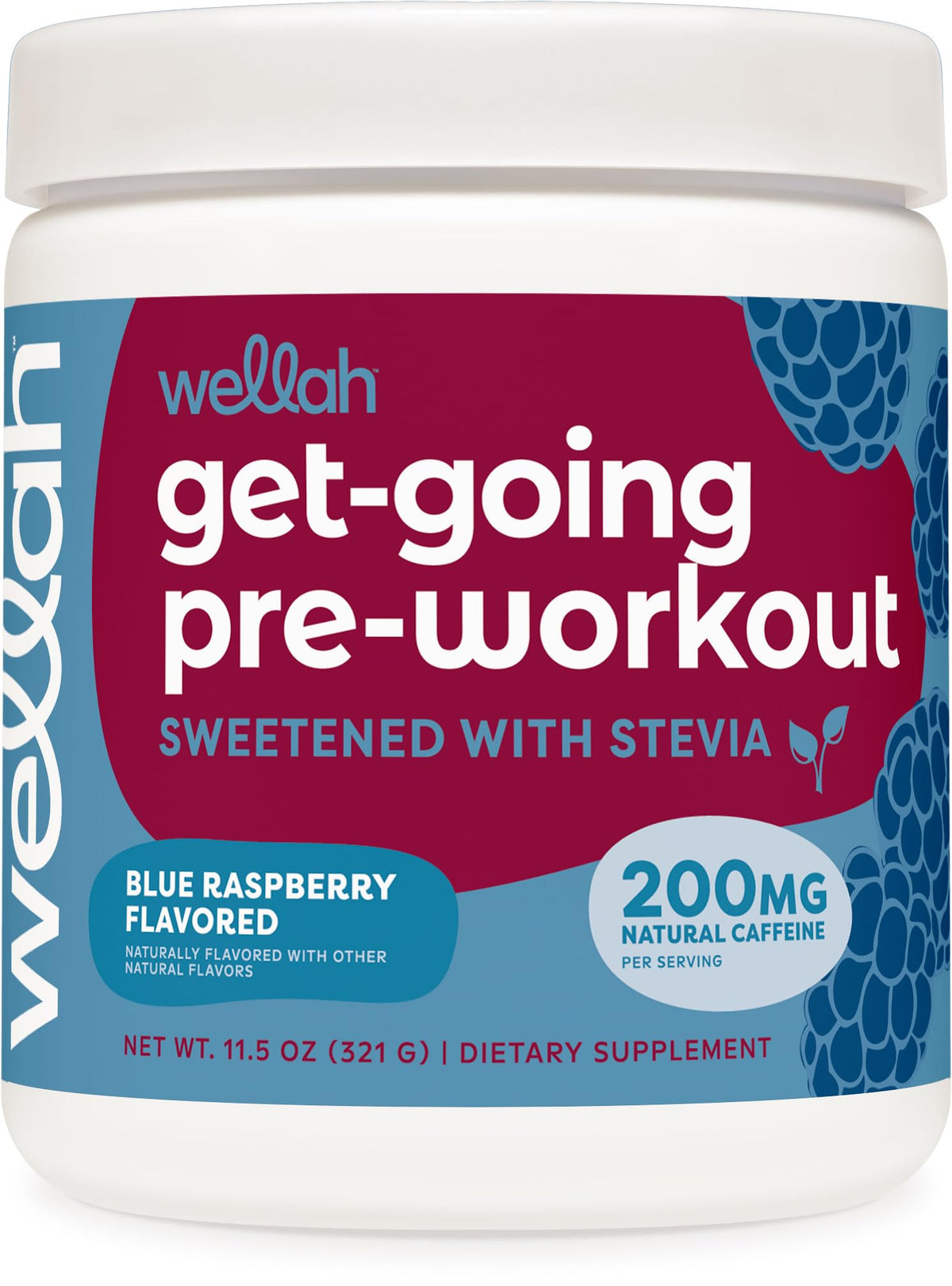 Wellah Get-Going, lata de preentrenamiento, energía sostenida para tus sesiones