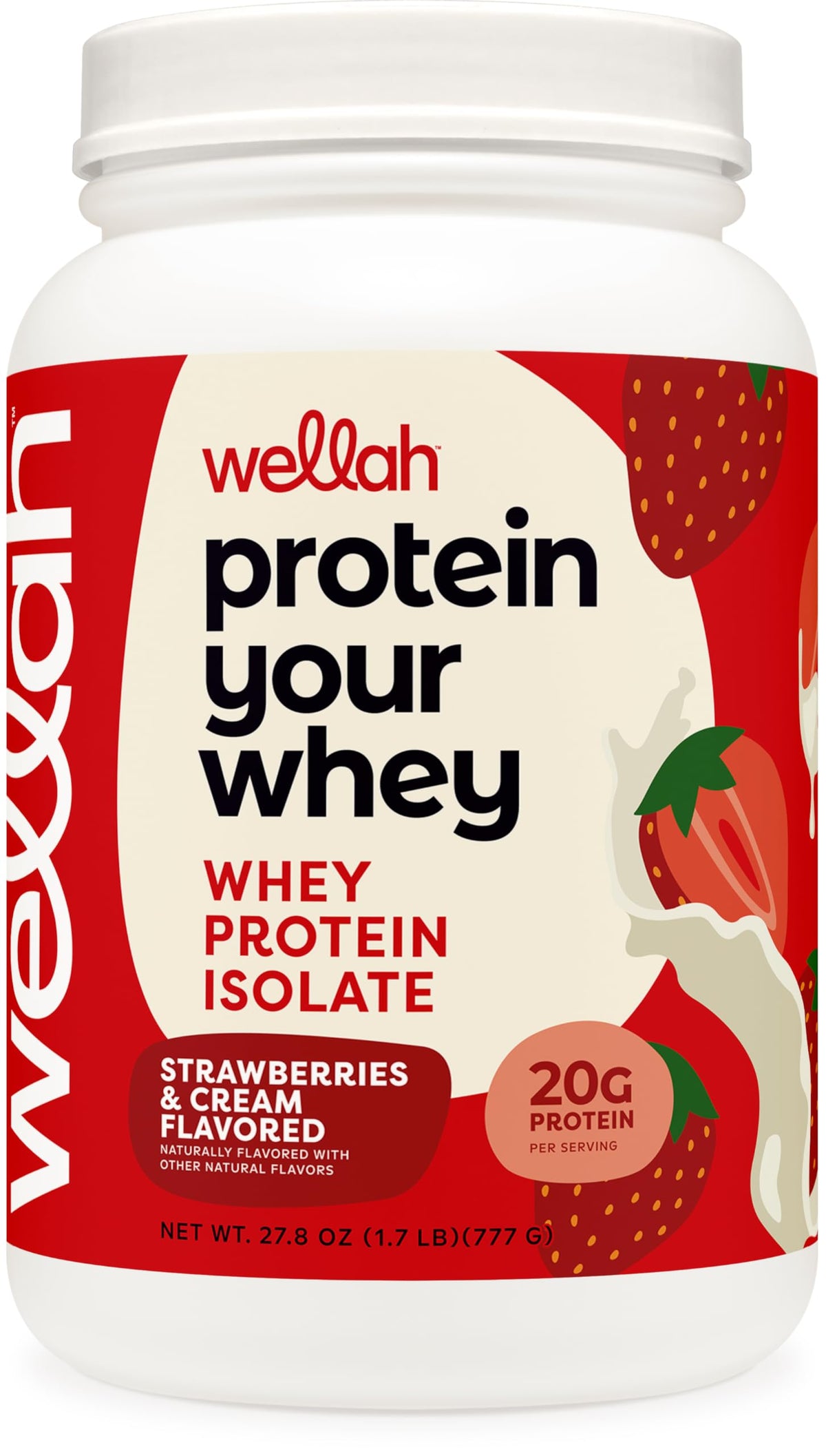 Wellah Protein Your Whey en bote de 30 porciones para plan nutricional diario