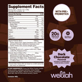 Wellah Whey Isolate Chocolate Oscuro – batidora para batido cremoso