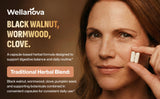 Wellanova bote de 60 cápsulas, práctico para un mes de rutina intestinal.