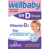Wellbaby Vitamina D Gotas para bebés, ideal para apoyar la nutrición diaria