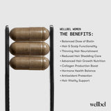 Wellbel Women vegano, libre de gluten y sin OGM para tranquilidad