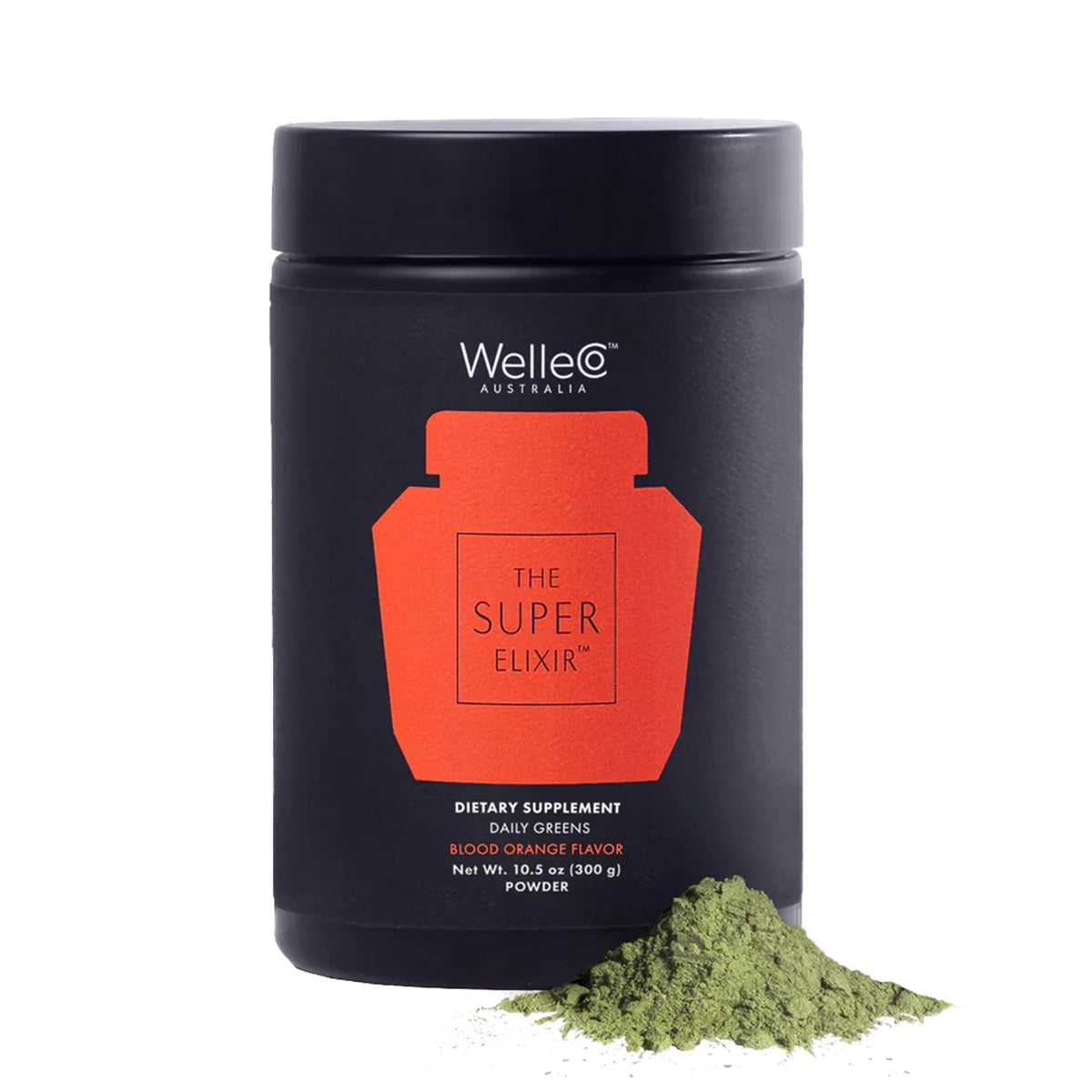 WelleCo Elixir Diario Super Verdes polvo, apoyo digestivo general.