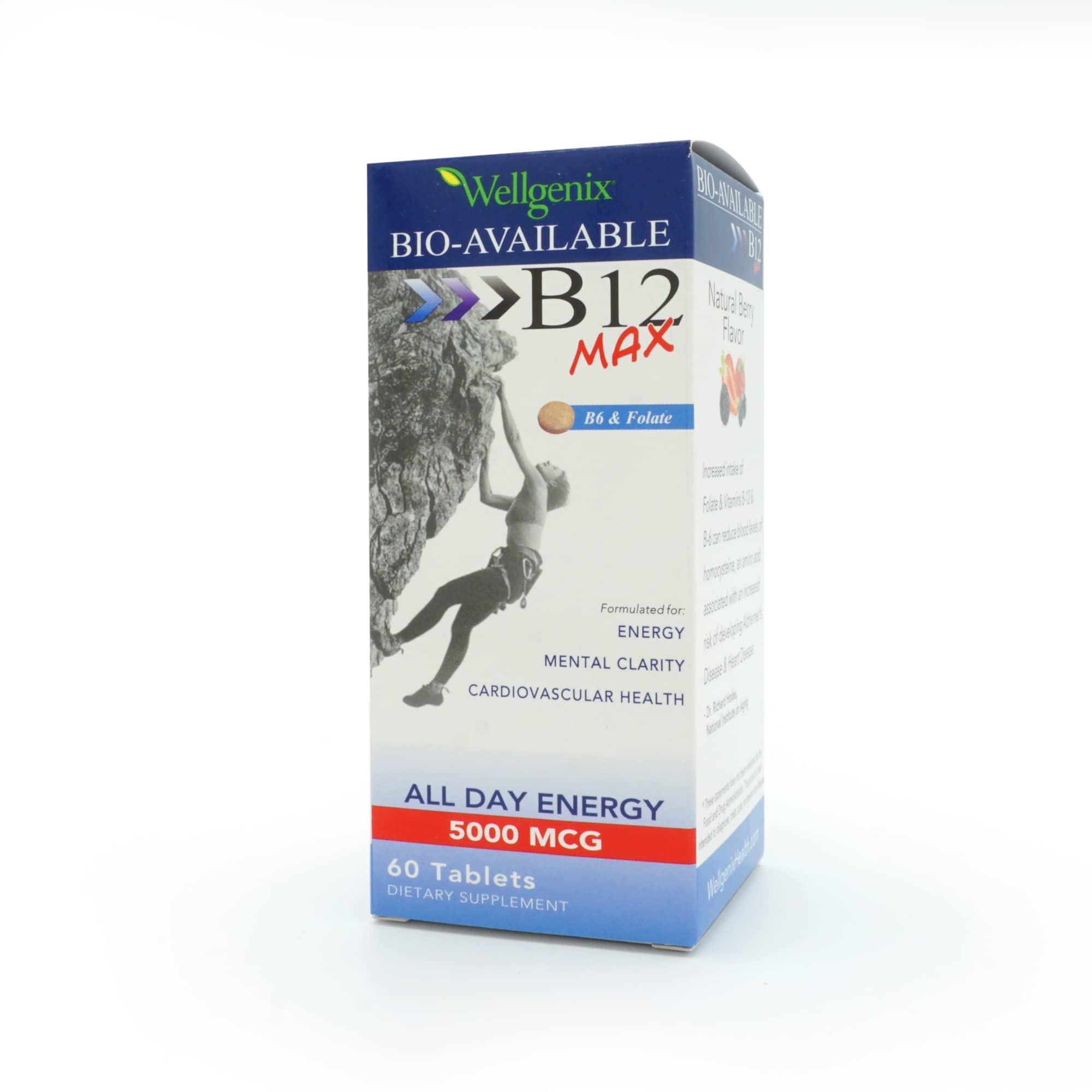 Potencial para claridad mental y ánimo con Wellgenix B12 Max