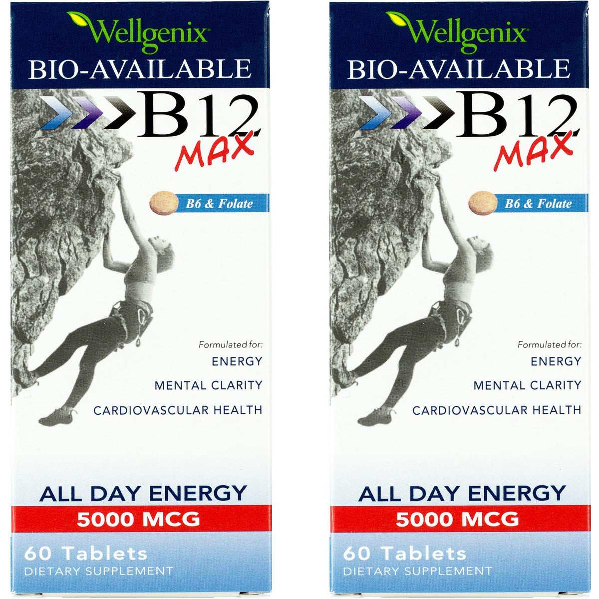 Tableta sublingual de Wellgenix B12 Max en la boca para absorción rápida