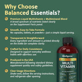 Etiqueta clara de Wellgenix Balanced Essentials con información de suplementos.