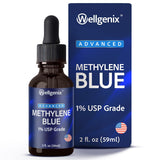 Wellgenix Drops en frasco ámbar con gotero para dosis precisa.
