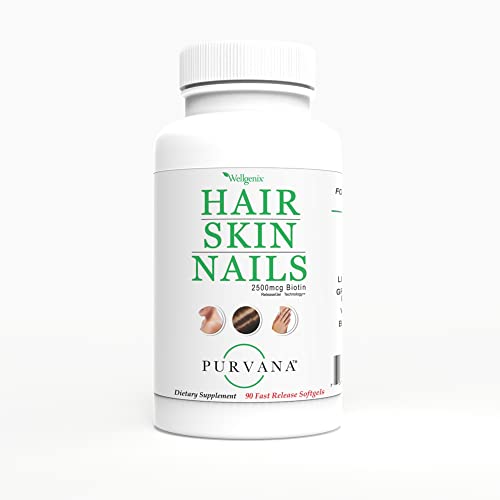 Wellgenix Purvana biotina 2500mcg en cápsula para brillo y fortaleza