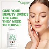 Wellgenix Purvana cápsulas fáciles de tragar para rutina diaria de belleza