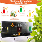 Wellgenix Strip Head 2 Toe empaque de la botella para facilitar la limpieza.