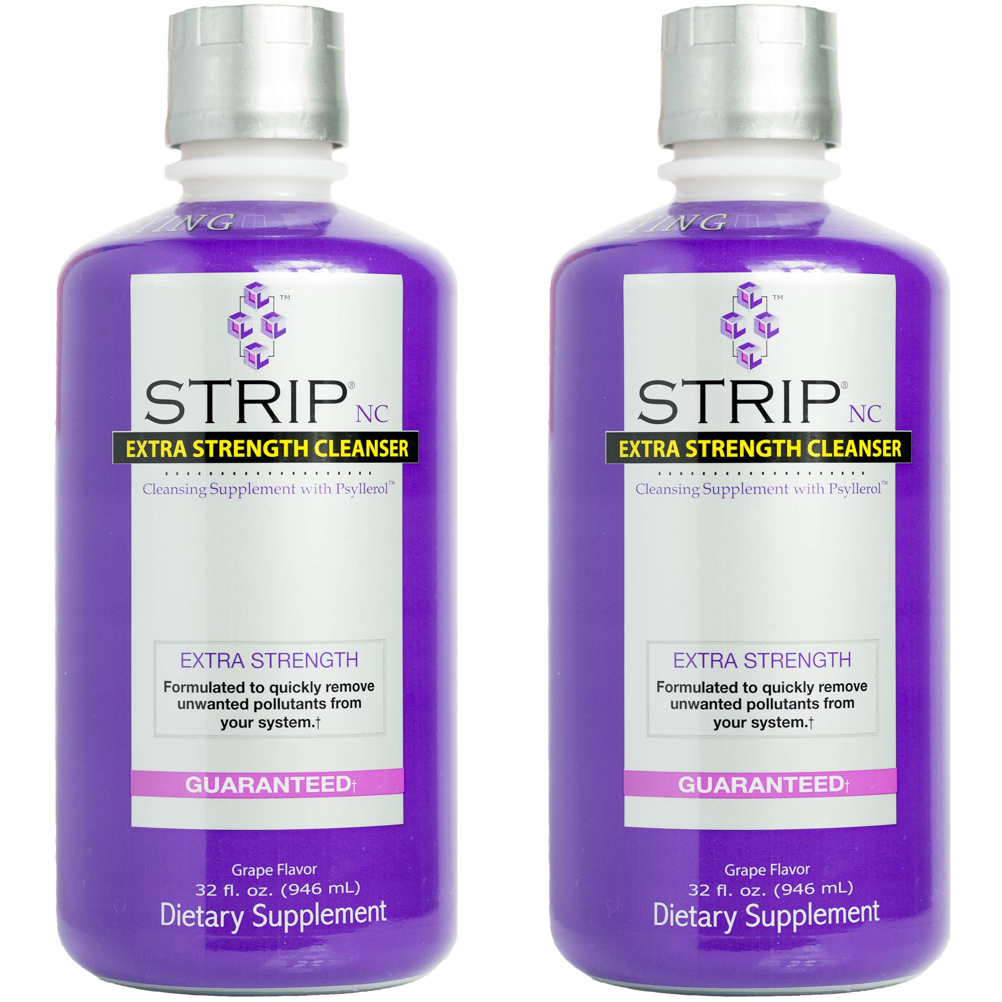 Wellgenix Strip NC Desintoxicante, botella sabor uva para uso diario.