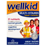 Wellkid, bote de tabletas masticables, apoyo diario de micronutrientes para niños.