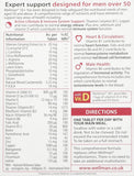 Wellman 50+ en caja lateral, diseño claro para lectura de beneficios.