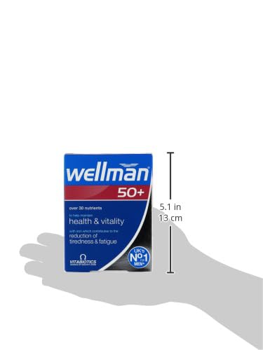Wellman 50+ dosis diaria: toma simple para hombres de 50 años.