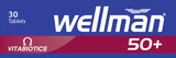 Wellman 50+ hierro y minerales: apoyo a la reducción del cansancio.