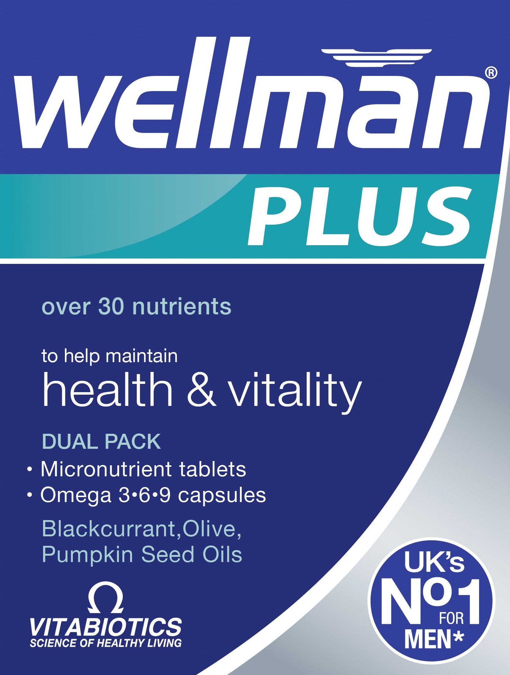 Wellman Plus tableta y cápsulas en pack doble para energía sostenida