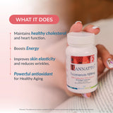 WELLNESS EXTRACT Eannatto tocotrienoles color natural de cápsulas, señal de pureza
