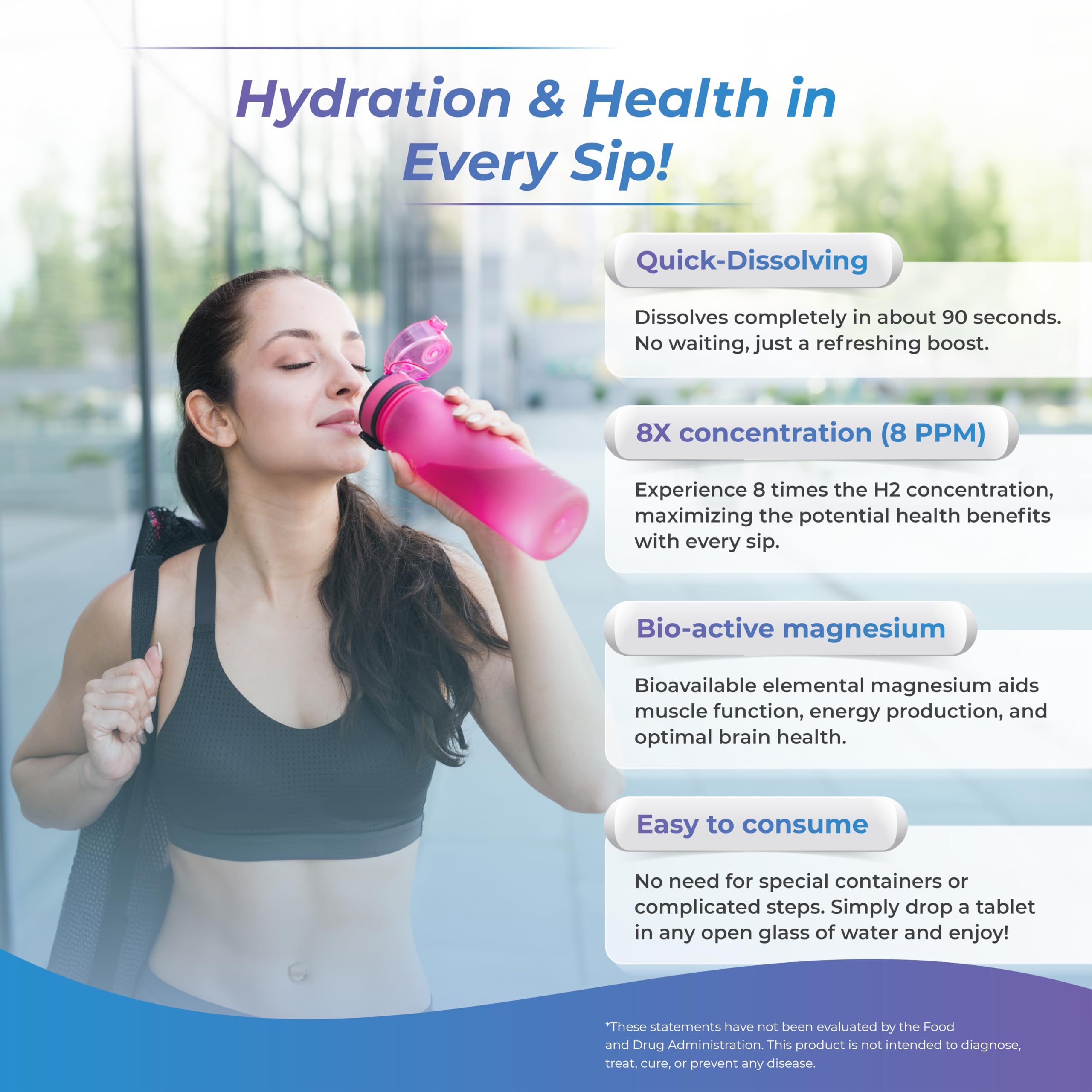 Wellness Extract H2: sin sabor ni conservantes para consumo diario.