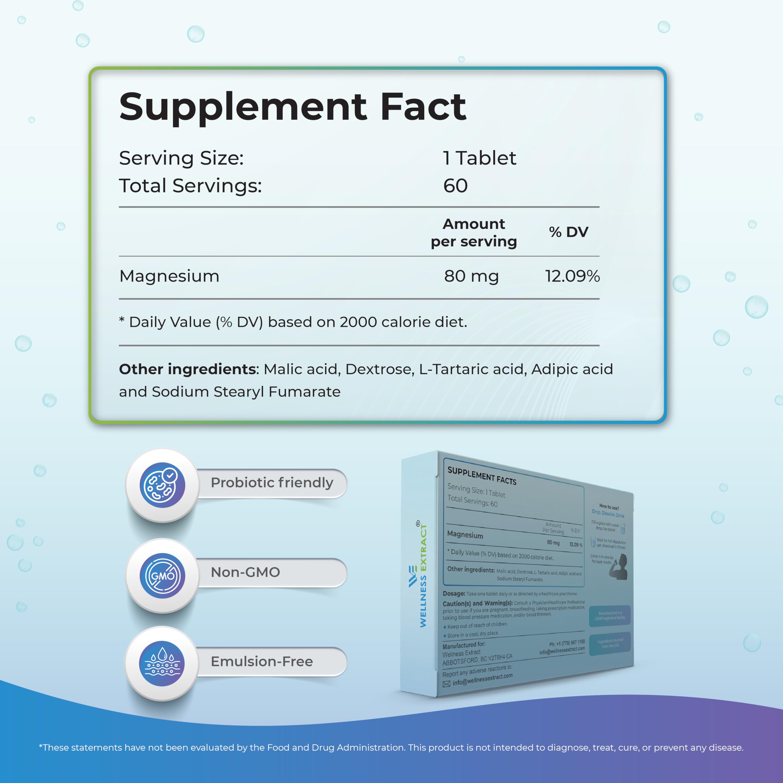 Wellness Extract H2: enfoque en hidrógeno molecular para hidratación y vitalidad diarias.