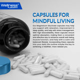 Dispensador de WELLNESS LABSRX Magnesio Glicinato, fácil manejo y dosificación.