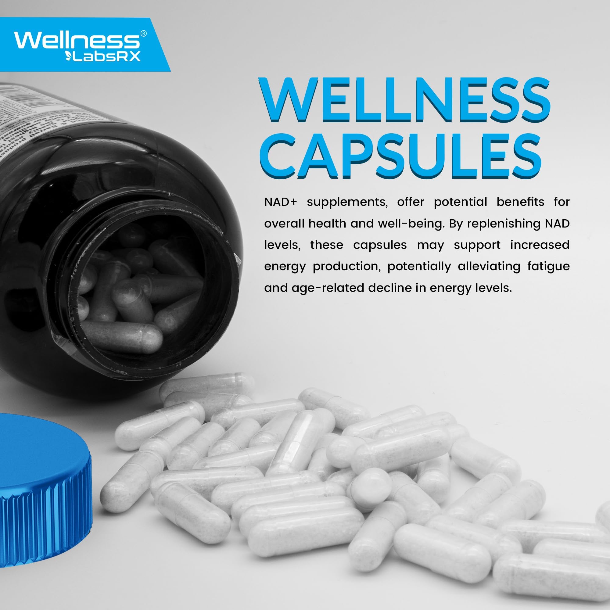 Wellness LabsRx NAD liposomal energía y foco para el día