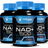 Cápsulas NAD liposomico de WELLNESS LABSRX para absorción avanzada y energía sostenida