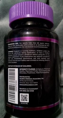 Etiqueta frontal de WELLNESS LABSRX Urolitina A para energía diaria.