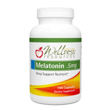 Wellness Resources Melatonina 0.5 mg, cápsulas, apoyo al sueño nocturno suave