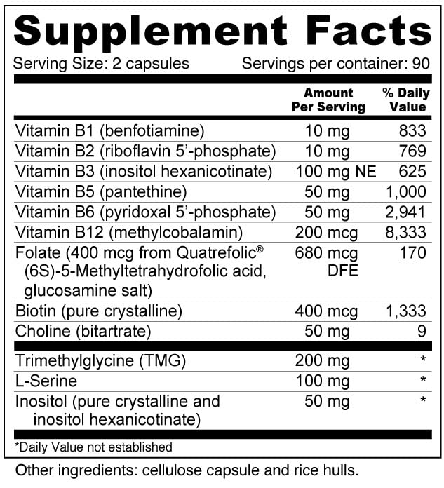 Wellness Resources Super Coenzyme B Complex: presentación para impulso de energía