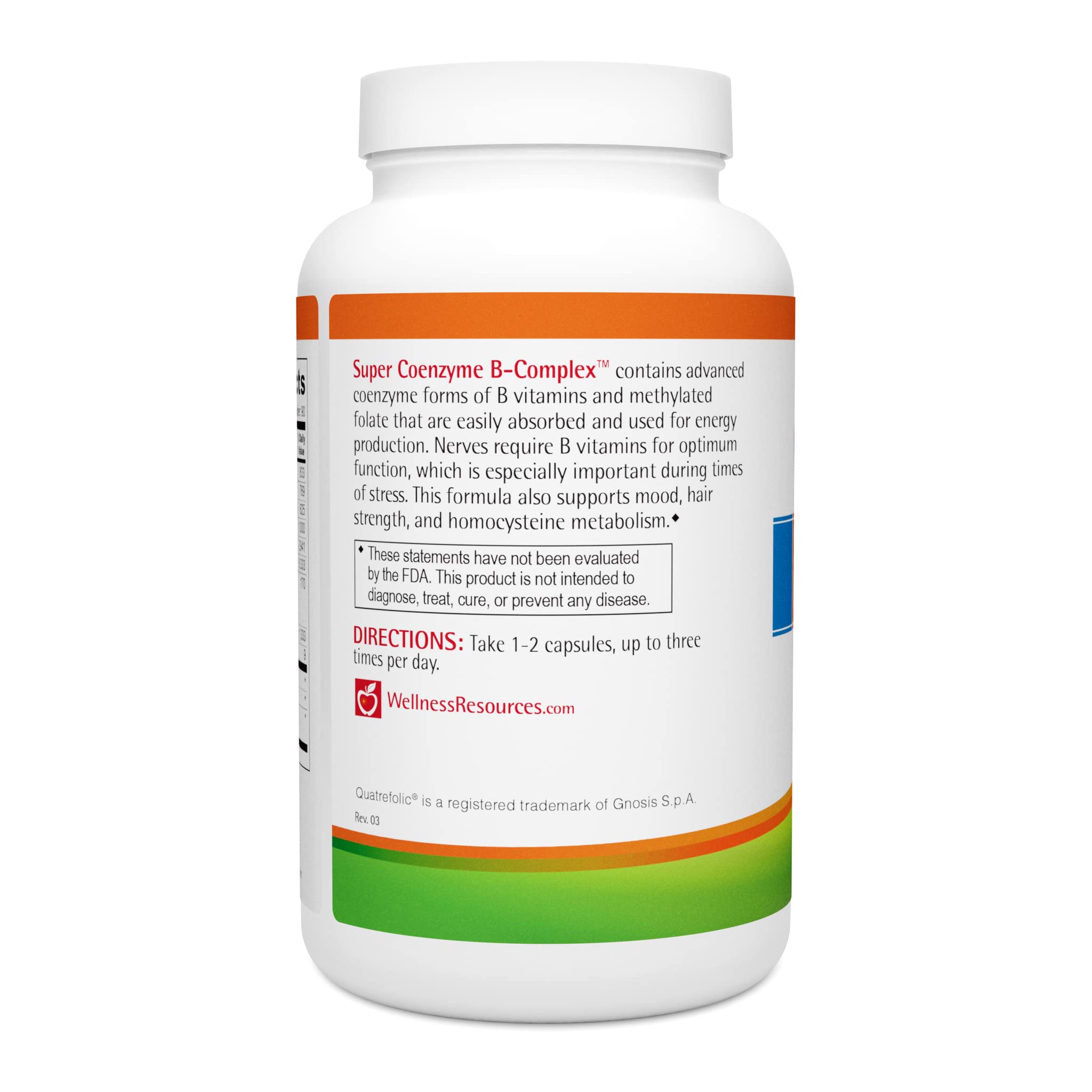 Wellness Resources Super Coenzyme B Complex: B12 metilado para vitalidad