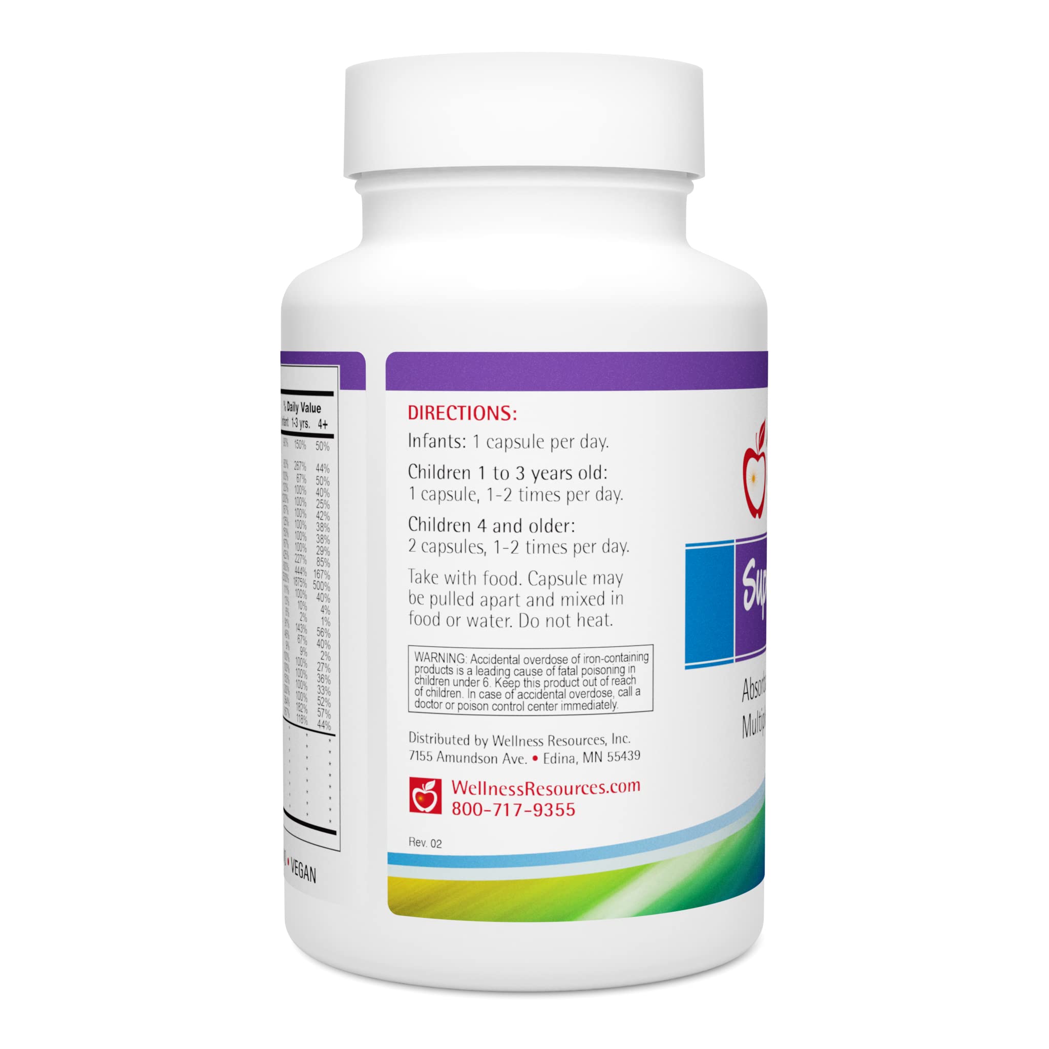 Wellness Resources Super Mini-Multi: envase con desecante para mantener la frescura.