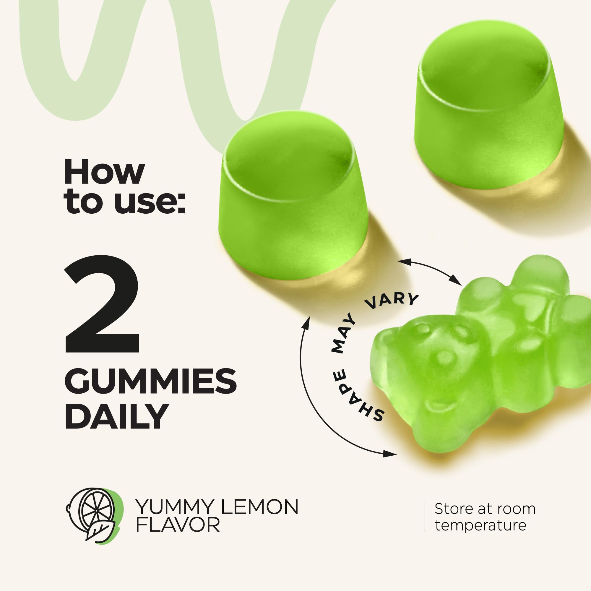 Rutina diaria de Wellneum con gomitas para cuidado personal.