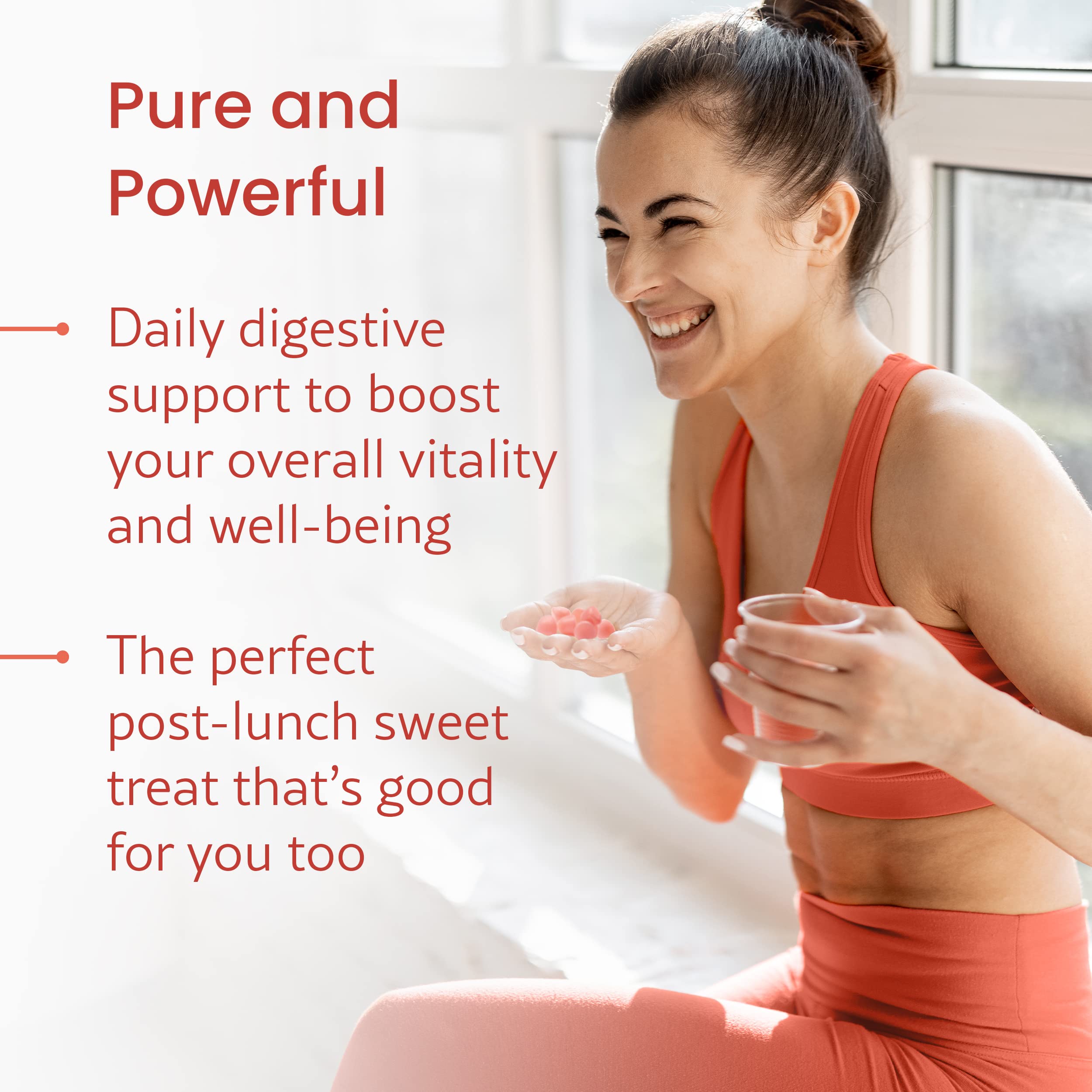 Gomitas WellPath ACV de sabor manzana para el día.