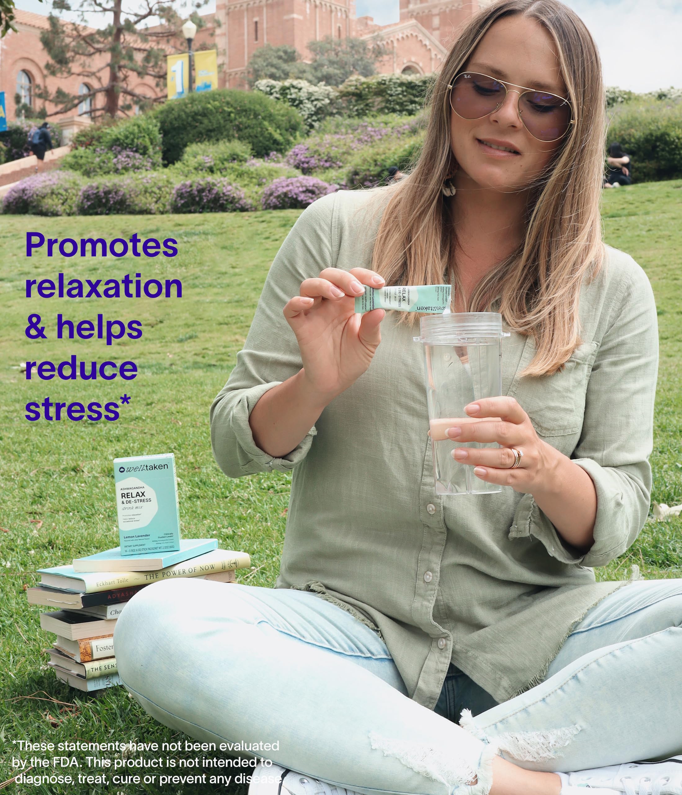 WellTaken Ashwagandha Relax empaque portátil para viaje.