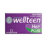 Wellteen Her Plus calcio y magnesio para huesos fuertes.
